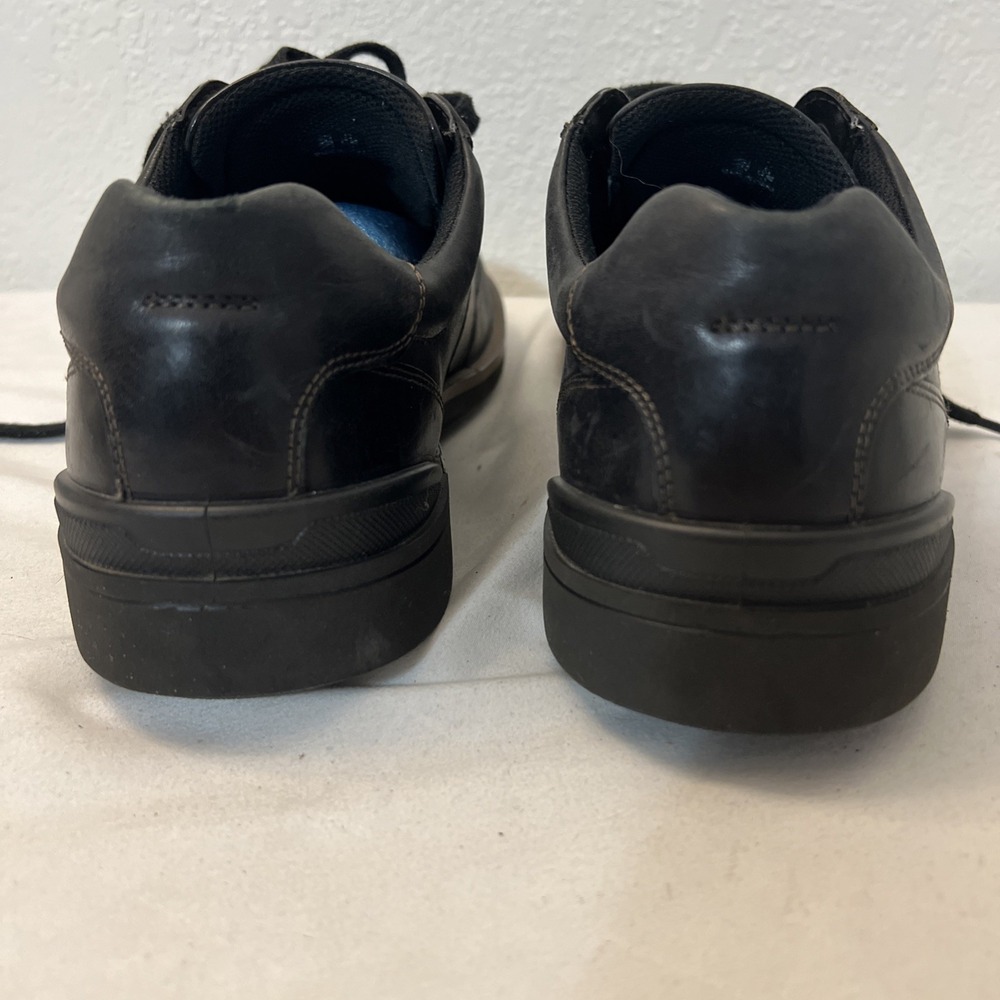 Ecco Mens Leather Fenn Tie Oxford Casual‎ Shoes Black Sneakers EU 47 US 13 13.5 - Picture 4 of 10